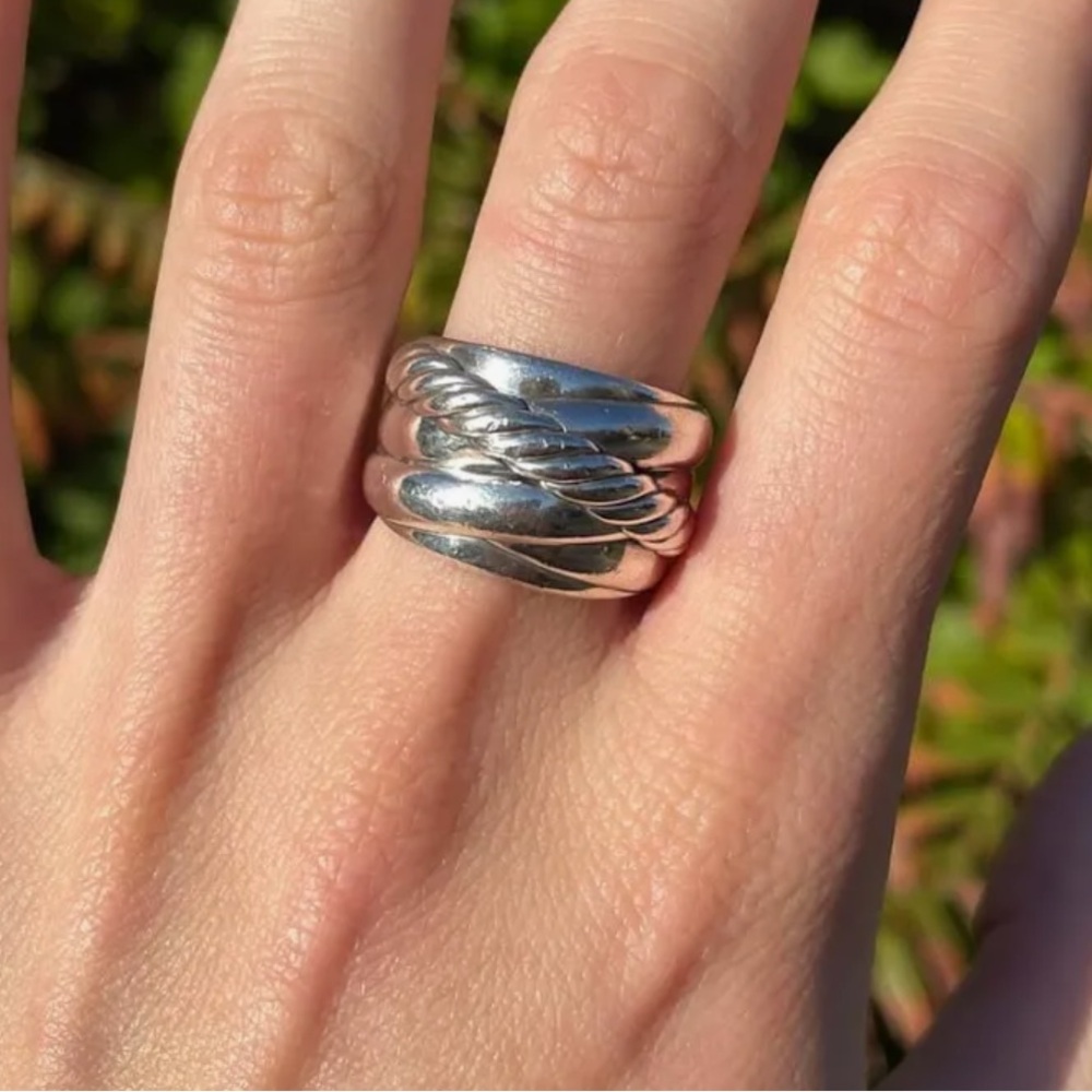 David Yurman Sterling Silver Crossover Ring